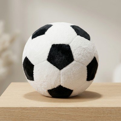 Siyah-Beyaz Futbol Topu Peluş