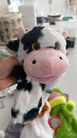 Peluş İnek El Kuklası